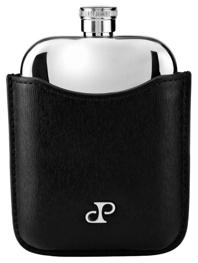 WOLF 190204 Philipp Hip Flask Silver Plated Stainless Steel Jewellery