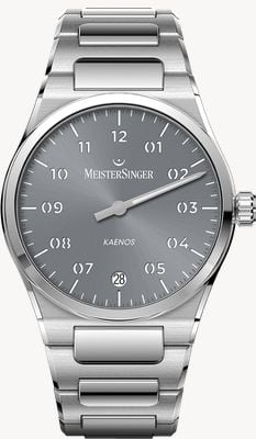 MeisterSinger Kaenos Automatic (40mm) Sunburst Grey Dial / Stainless Steel Bracelet KS927