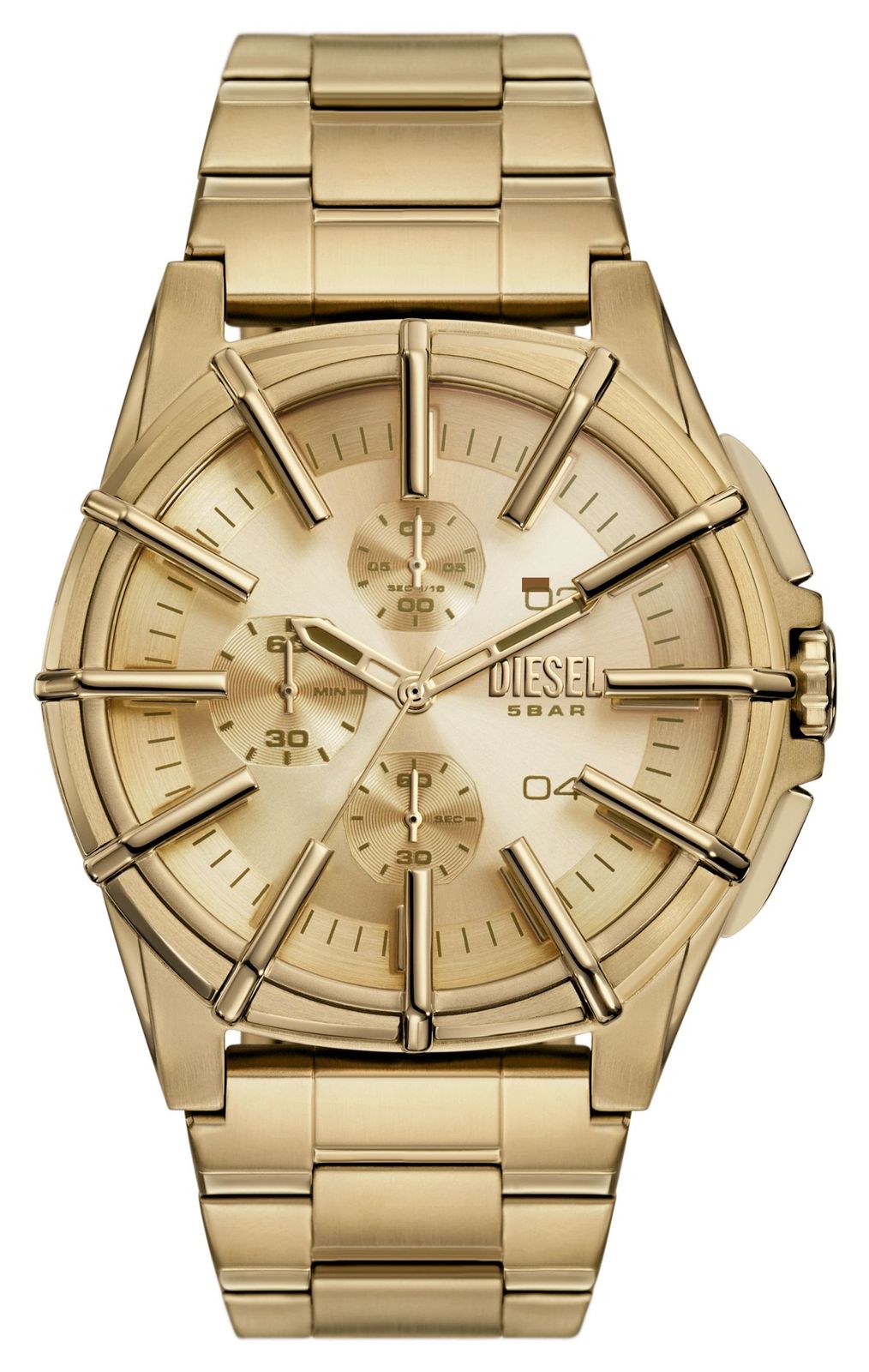 Diesel DZ4659 Men’s Framed (44mm) Gold Chronograph Dial / Watch