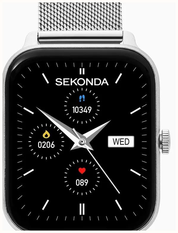 Sekonda Motion Lux Smartwatch (37mm) Digital Display / Stainless Steel Mesh Bracelet 30365 - alternate view 2