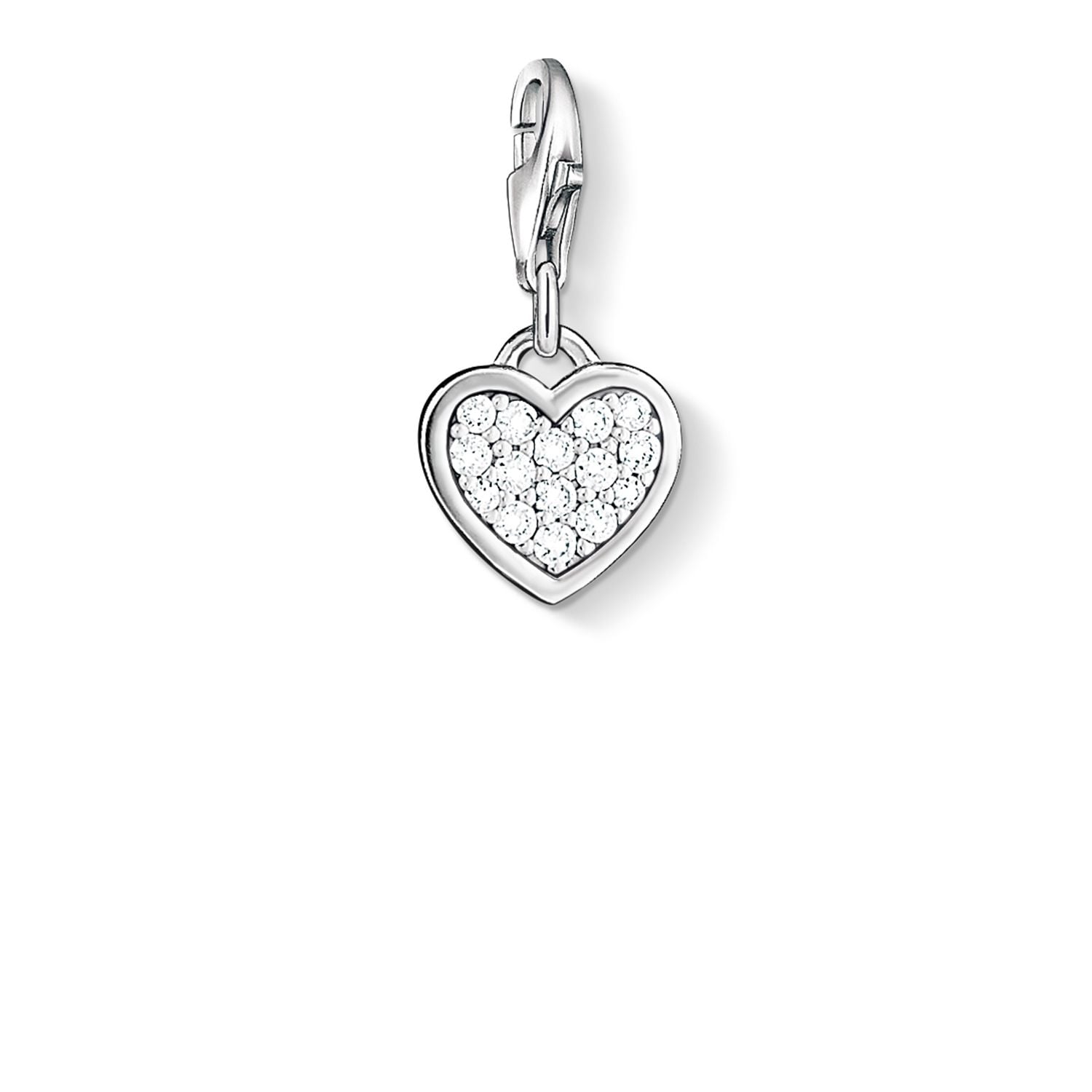Thomas Sabo 0967-051-14 Heart Charm White 925 Sterling Jewellery