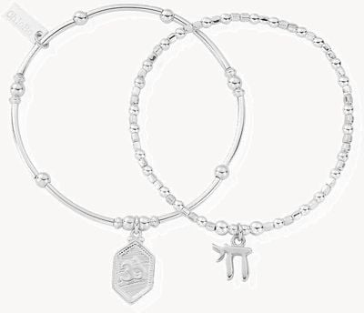 ChloBo Children's Spiritual Set of Two Bracelets - 925 Sterling Silver CSBSET910674