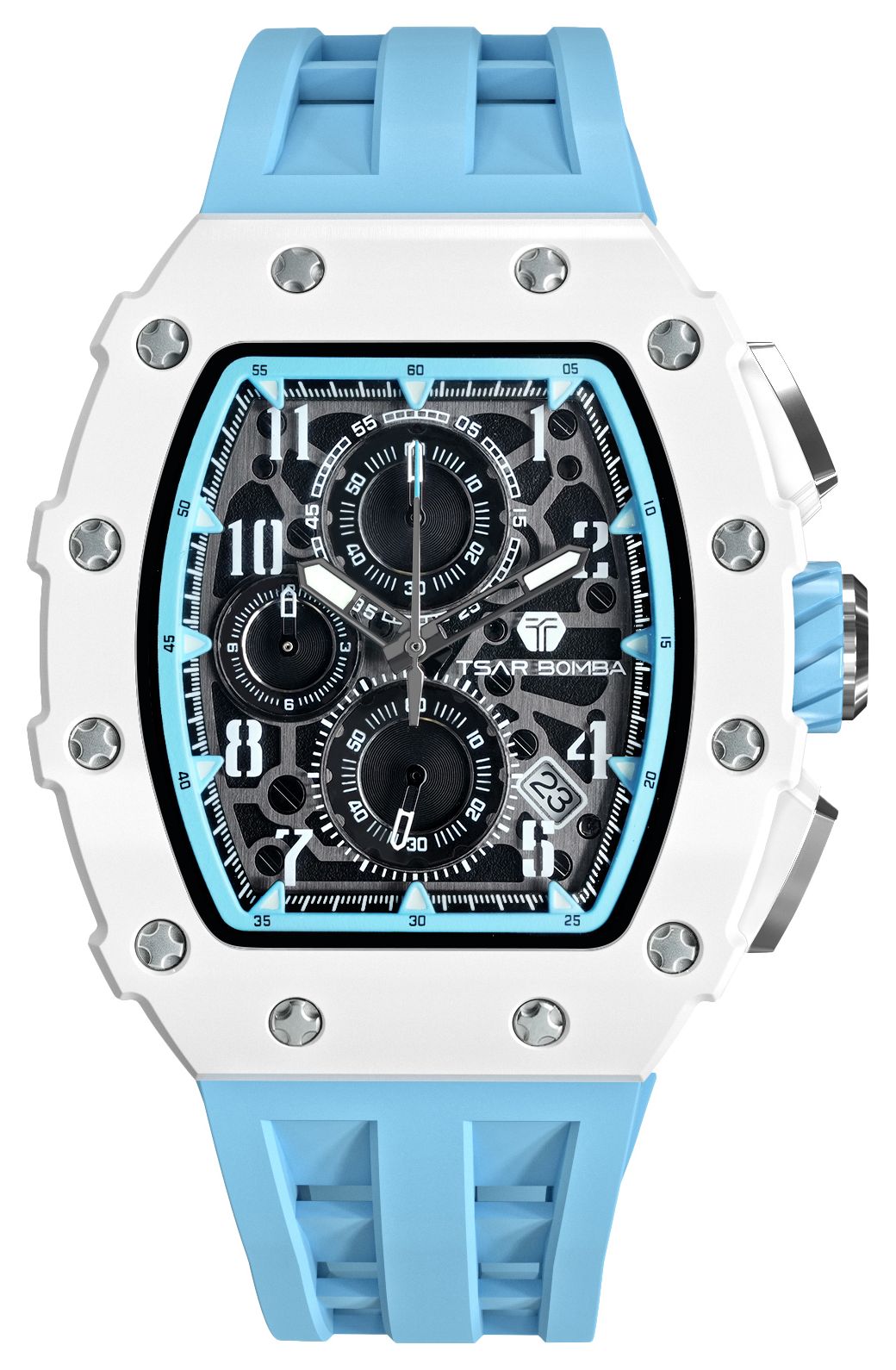 TSAR BOMBA TB8204B-02 Elemental Series Bio-Ceramic Quartz ( Watch