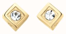 Calvin Klein Ladies Gold-Tone Stainless Steel Stud Earrings 35000981 - alternate view 3