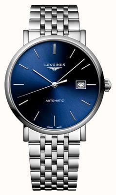 LONGINES Elegant Collection Automatic (39mm) Blue Sunray Dial / Stainless Steel Bracelet L49104906