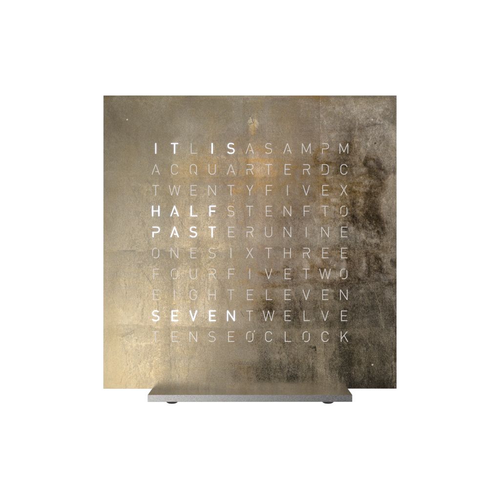 QLOCKTWO T4SENSG-UK EARTH 13.5 CREATOR'S EDITION SILVER & Watch