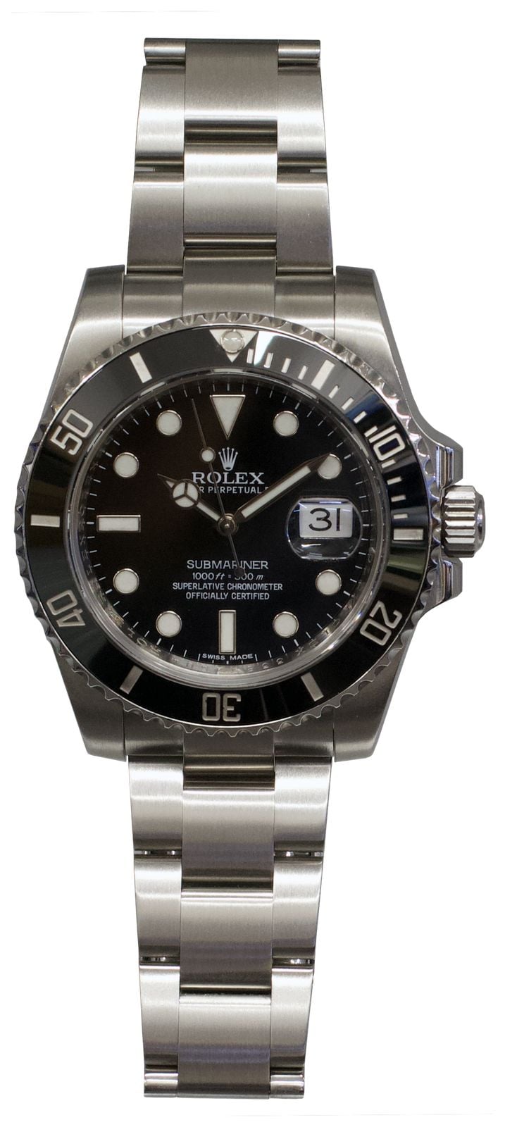 Pre-owned J12562 Rolex Submariner Date 116610LN - 2014 Box Watch