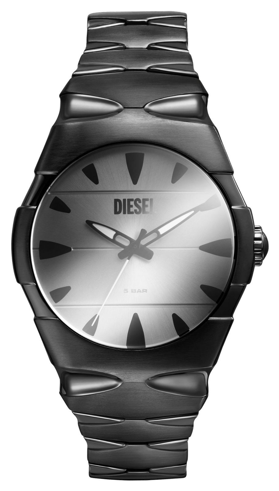 Diesel DZ2213 Men's D-SRUPTOR (42mm) Silver Dial / Black Watch
