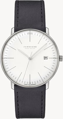 Junghans Max Bill MEGA Solar | Leather Strap Sapphire Crystal 59/2020.02