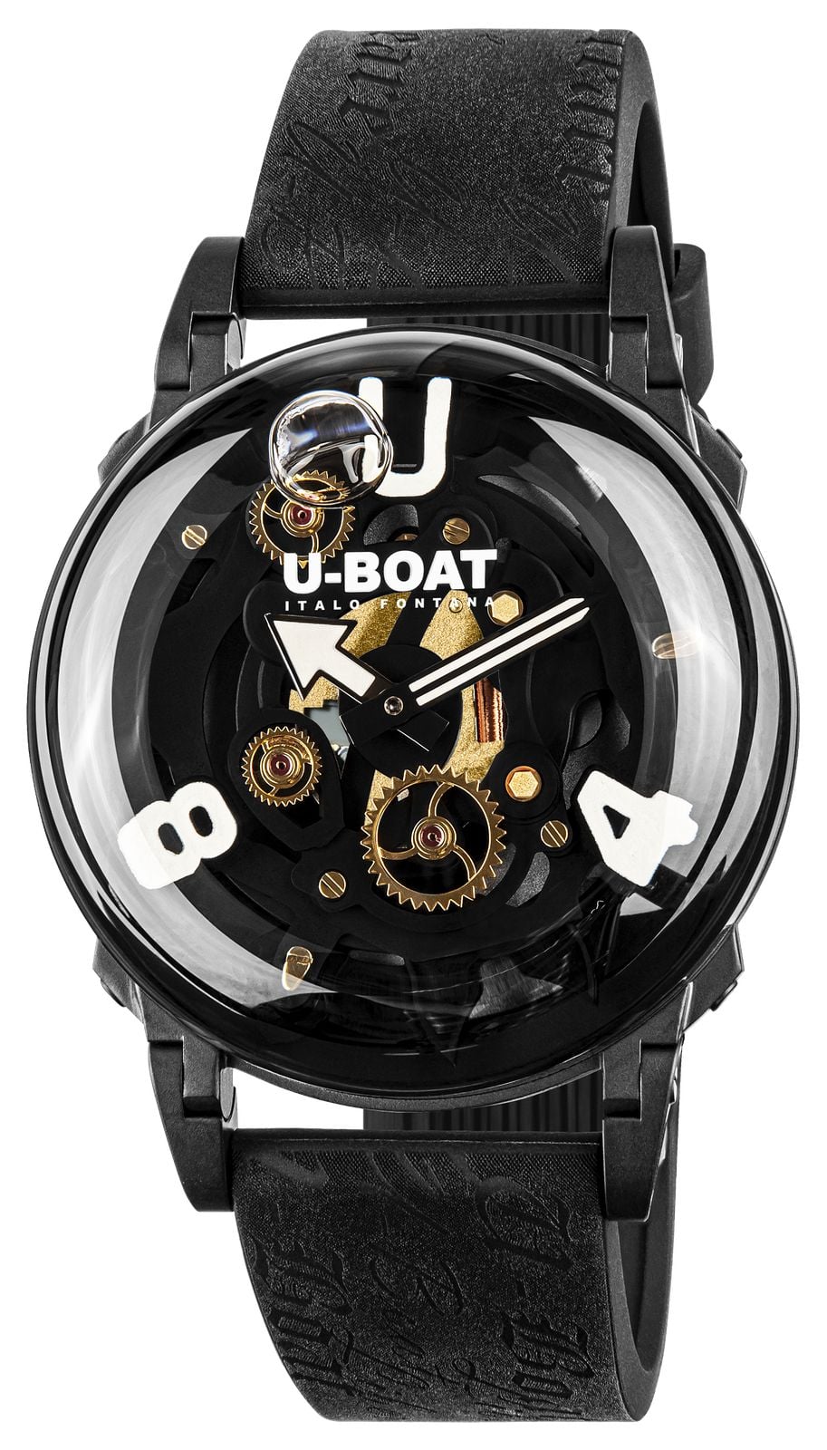 U-Boat 3355 U-65 PVD White (44mm) Black Skeleton Dial / Watch