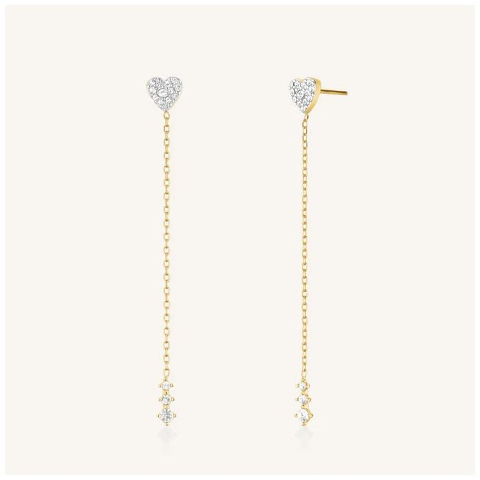Rosefield Jewellery JEHLG-J1277 Heart Long Gold Plated