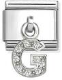 Nomination Classic Letter G Cubic Zirconia Charm 331818/07
