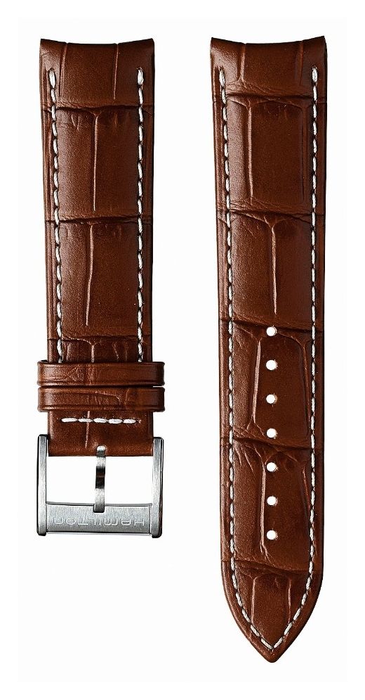 Hamilton Straps H690326101 Jazzmaster Brown Calf Leather Watch