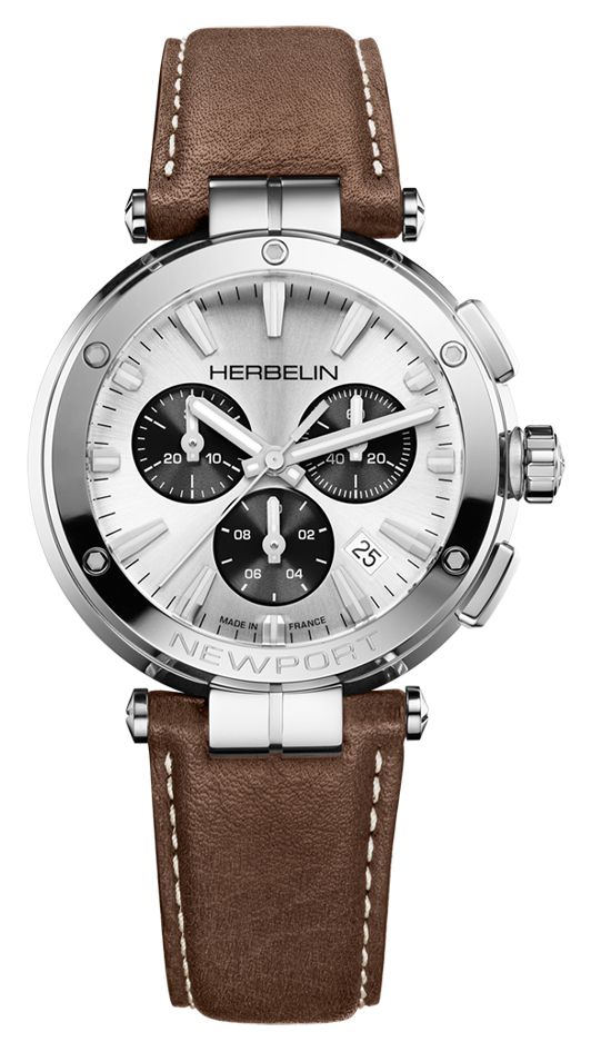 Herbelin 37658AP42MA Newport Chronograph (40.5mm) Silver Watch