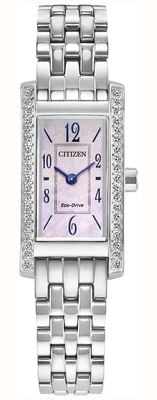 Citizen Eco-Drive Petite Palidoro (14mm) Pink Mother-of-Pearl Dial / Stainless Steel Bracelet EG7110-54Y