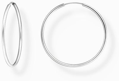Thomas Sabo Medium Sterling Silver Hoop Earrings 40mm CR728-001-21