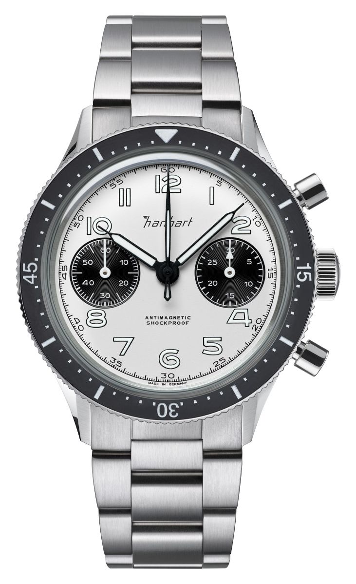 Hanhart H703.201-6428 415 ES Panda (39mm) White Dial / Watch