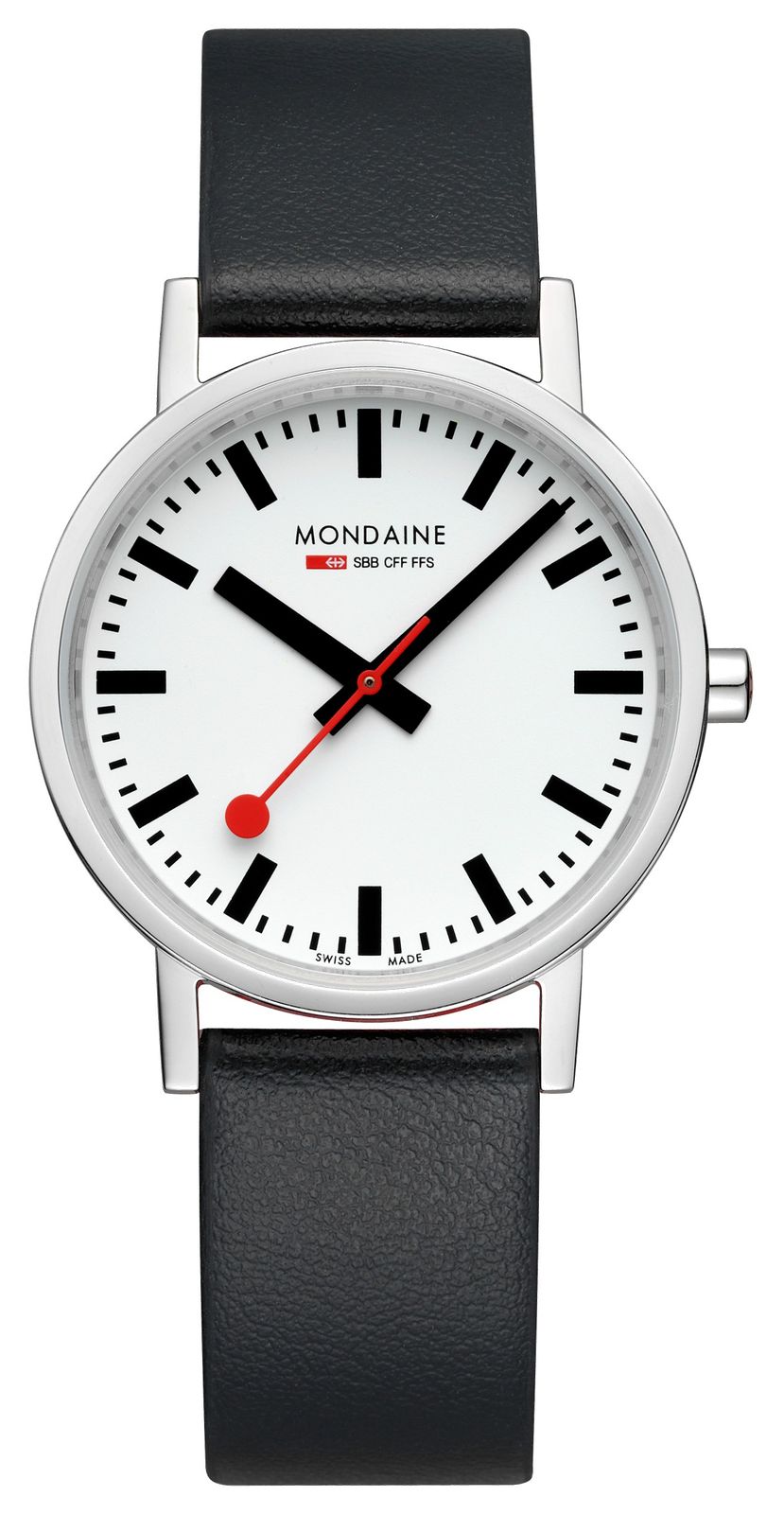 Mondaine A660.30314.11SBBV Classic (36mm) White Dial / Black Watch