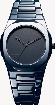 D1 Milano Ceramica Pure Blue (37mm) Matte Blue Dial / Blue Ceramic Bracelet CEBU03