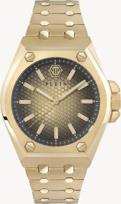 Philipp Plein PLEIN EXTREME GENT (43mm) Gold Fumé Dial / Gold PVD Stainless Steel Bracelet PWPMA0324
