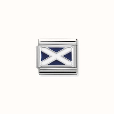 Nomination Composable Classic FLAGS In St.steel Enam.sterling Silver Scotland 330207/01