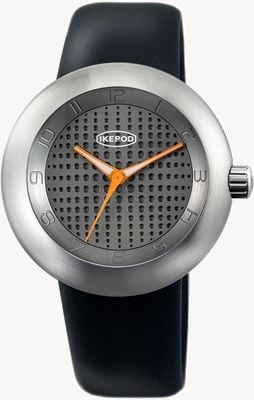 IKEPOD MEGAPOD Klara M301 (46mm) Grey Dial / Black Silicone Strap M005-SI-LB-dots