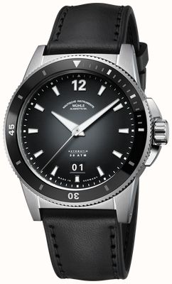 Mühle Glashütte Sportivo Big Date Automatic (42.5mm) Black Fumé Dial / Black Hybrid Leather Strap M1-52-43-200-LK