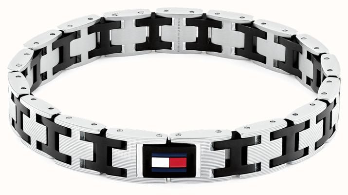 Tommy Hilfiger H-Link Two-Tone Flag Stainless Steel Bracelet 2790684