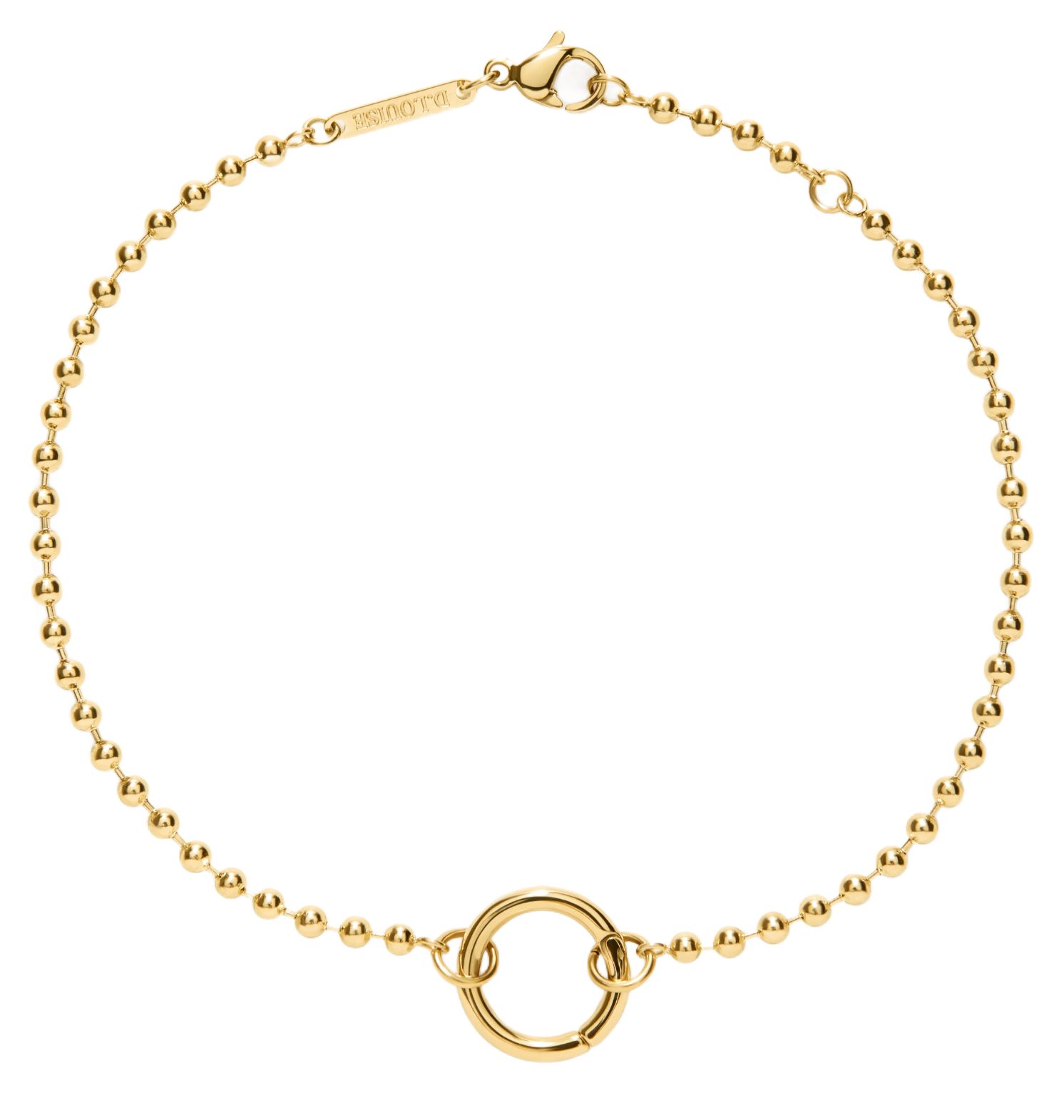 D.LOUISE SDB-05-16 Chapters 14ct Yellow Gold PVD 16.5cm Jewellery