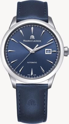 Maurice Lacroix 1975 Automatic (40mm) Blue Sun-Brushed Dial / Blue Leather Strap 756008-SS001-430-4