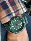 Customer picture of Seiko 5 Sport | Sense | Automatic | Green Dial|  Green NATO SRPD77K1