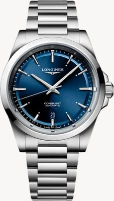 LONGINES Conquest Automatic (41mm) Sunray Blue Dial / Stainless Steel Bracelet L38304926