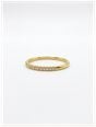 0.10ct Round Brilliant Natural Diamond 18ct Yellow Gold Half Eternity Ring SR3686YG - alternate view 2