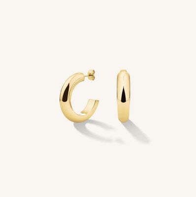 Rosefield Jewellery Daily Solid Hoops Gold Earring JEDSG-J803
