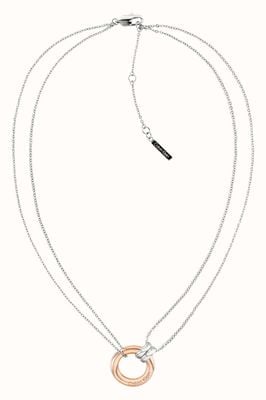 Calvin Klein Women's Duality Two-Tone Stainless Steel Circle Pendant Necklace 35000630