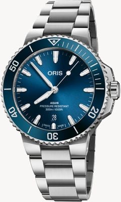 ORIS Aquis Date Automatic (41.5mm) Blue Dial / Stainless Steel Bracelet 01 733 7787 4135-07 8 22 04PEB