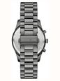 Michael Kors Lexington Blue Chronograph Mens Gunmetal Stainless Steel Bracelet MK9298 - alternate view 2