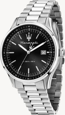 Maserati Men's Sorpasso (42mm) Black Dial / Stainless Steel Bracelet R8853124003