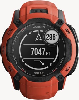 Garmin Instinct 2X Solar Flame Red Silicone Strap 010-02805-01