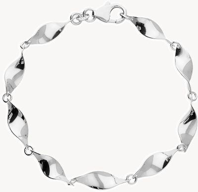 Silver Bracelet Medium Wave Link H7240-19