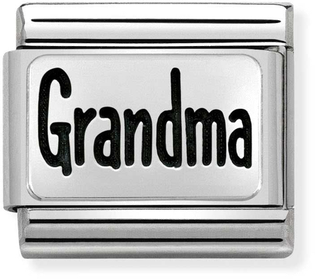 Nomination Classic Grandma Oxidised Sterling Silver & Steel Charm 330102/44