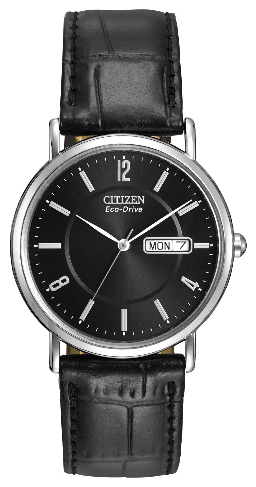 Citizen BM8240-03E Men's Black Leather Strap Eco-Drive Watch