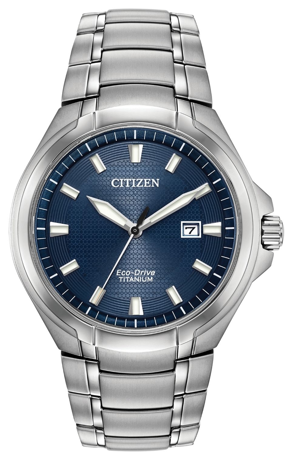 Citizen BM7431-51L Men's Titanium Eco-Drive Blue Dial Water Watch