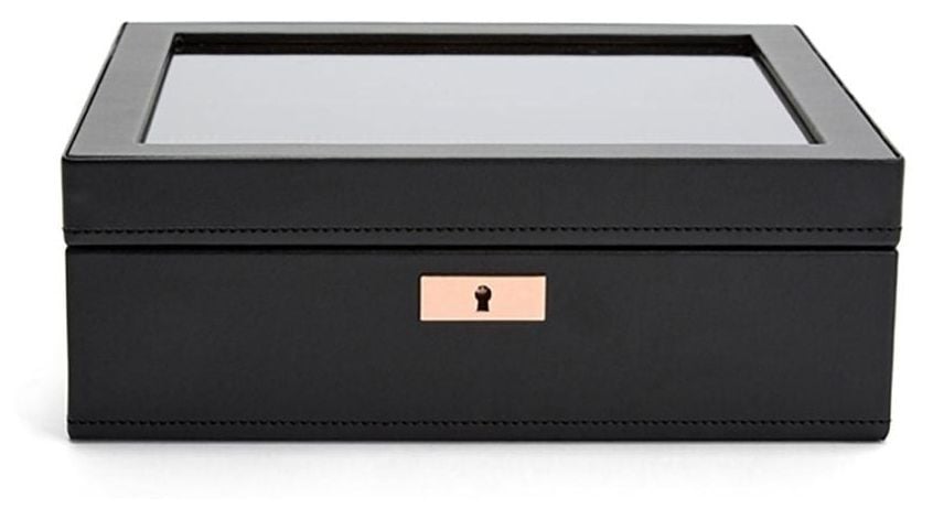 WOLF 488016 Axis 8 Piece Secure Modern Watch Box Jewellery