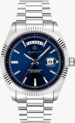 GANT Fairfax Day/Date Quartz (41mm) Blue Dial / Stainless Steel Bracelet Watch G189002