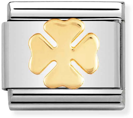Nomination Classic Four-Leaf Clover Steel Charm 030115/06