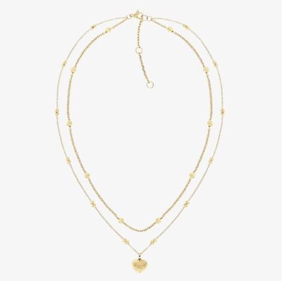 Tommy Hilfiger Gold Plated Layered Chain Ladies Necklace 2781010