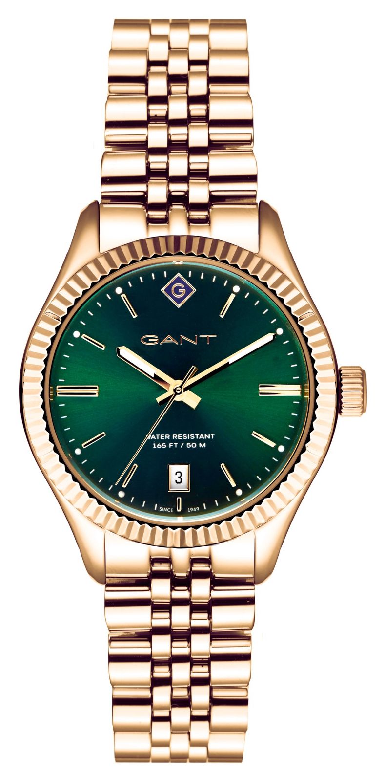 GANT G136011 SUSSEX (34mm) Green Dial / Gold PVD Stainless Watch