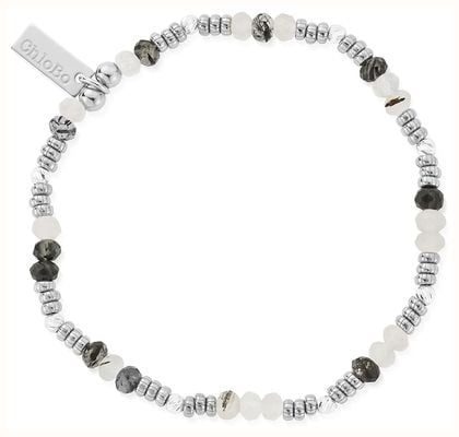 ChloBo Stone Of Empowerment Black Rutilated Quartz Bracelet Sterling Silver SBBRQCD