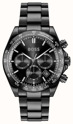 BOSS HERO 2.0 Chronograph (44mm) Black Dial / Black PVD Stainless Steel Bracelet 1514271